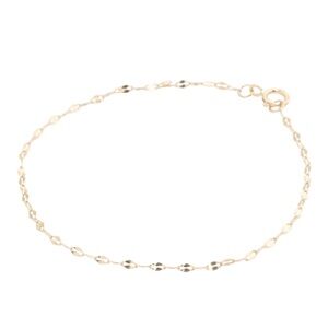 14k gold mirror-chain bracelet 6.25 inches